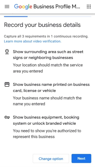 Zahtevi za video verifikaciju Google Business Profile - tri stavke koje video mora da sadrži